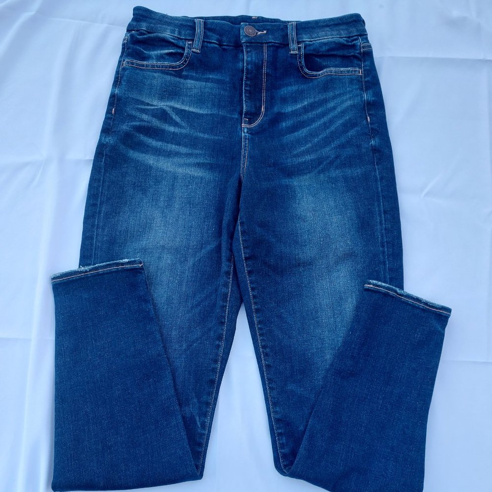 American Eagle Next Level Dark Wash Curvy Hi-Rise Jegging Size 10